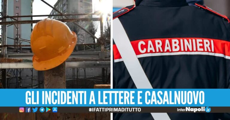 Raffaele Manzo e Vincenzo Coppola morti sul lavoro in provincia di Napoli, aperte due inchieste