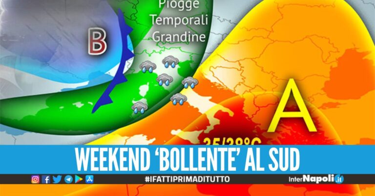 Italia divisa in due tra maltempo e caldo africano, al Sud previsti picchi di 40 gradi