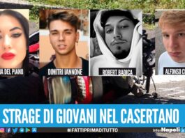 Milena, Robert, Dimitri e Alfonso foto e nomi dei 4 ragazzi morti nei 2 incidenti tra Villa Literno, Giugliano e Caserta