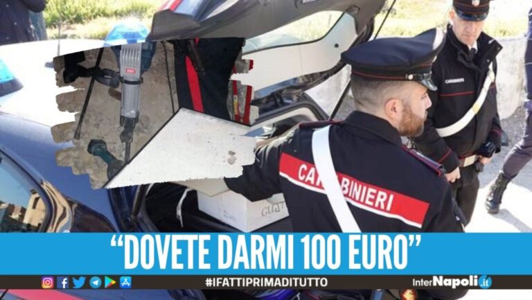 Follia nel Casertano, distrugge la casa dei genitori con un martello pneumatico