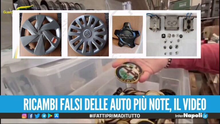 Sequestrati 500mila pezzi d'auto 'pezzotti', blitz anche in Campania