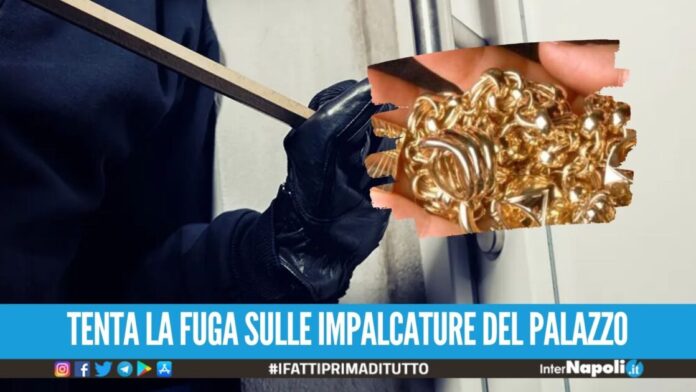 Fugge dagli arresti domiciliari per rubare gioielli d'oro a Ponticelli