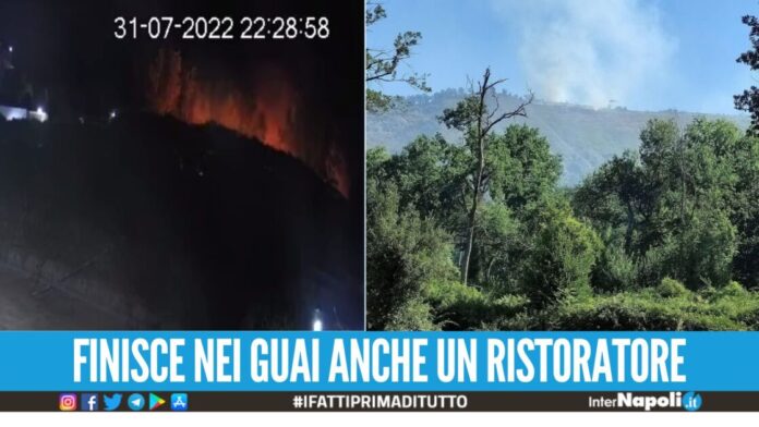 Incendiarono la Riserva degli Astroni con i fuochi d'artificio, 2 arresti