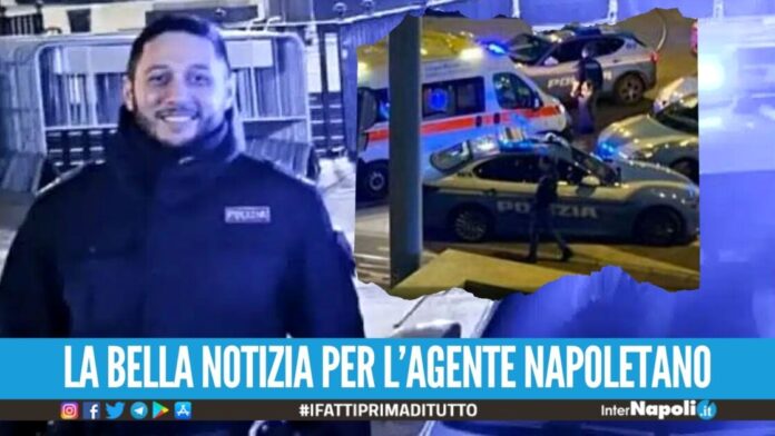 L'agente Di Martino dimesso dall'ospedale dopo le coltellate alla stazione