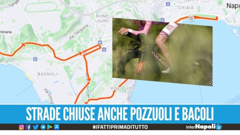 Domenica il Giro d'Italia passa a Napoli e a Giugliano: l'elenco delle strade chiuse