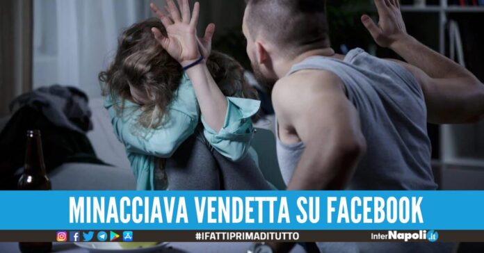 minaccia ex moglie sms video facebook