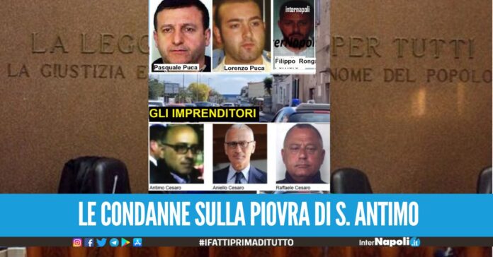 Politica, camorra e cemento a S. Antimo inflitti 243 ai Puca-Verde-Ranucci, condannati anche i 3 fratelli Cesaro