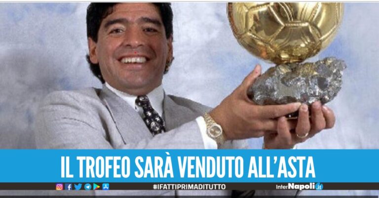 Ritrovato il Pallone d'Oro di Maradona, era stato rubato dalla camorra nel 1989