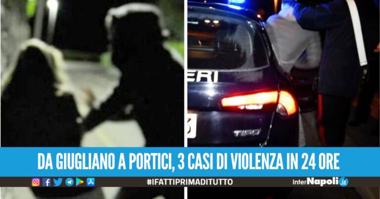 Schiaffi e pugni alla fidanzata in strada a Napoli, i carabinieri vedono tutto e arrestano il 30enne