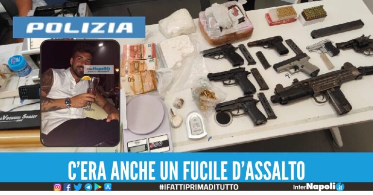 Arsenale in un garage a Soccavo, blitz della Mobile: arrestato Giuseppe Petrone