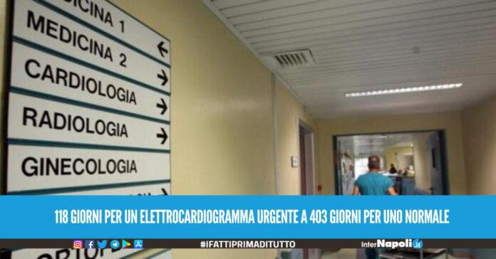 118 giorni per un elettrocardiogramma urgente a 403 giorni per uno normale
