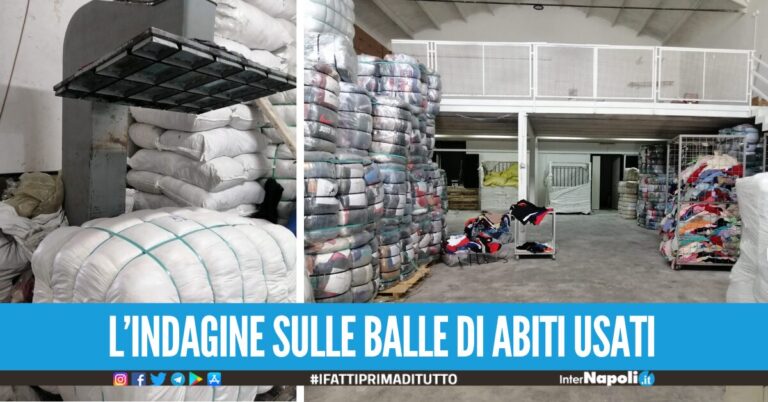 Scoperto il business degli abiti usati, 3 aziende sequestrate in via Appia a Giugliano