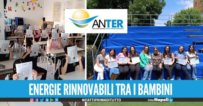 'Il Sole in Classe', il progetto alla scuola Kindergarten di Giugliano con l'associazione Anter