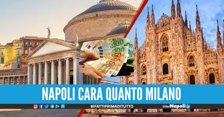 Stando ai nuovi dati dell'Unione Nazionale Consumatori, Napoli avrebbe raggiunto i numeri di Milano, entrando a far parte a tutti gli effetti della top 10 delle città più care d'Italia.