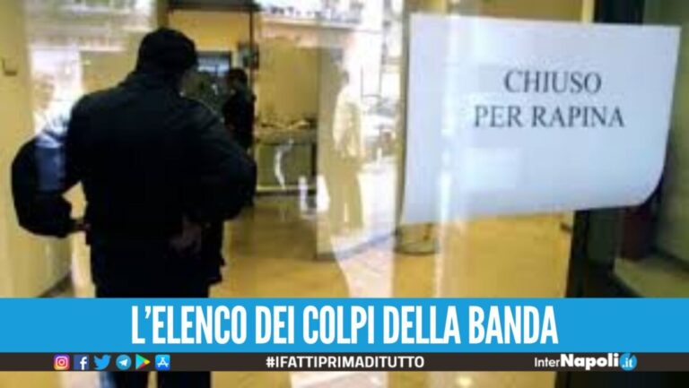 Rapine in banca da 300mila euro, 4 indagati di Napoli e Giugliano a processo