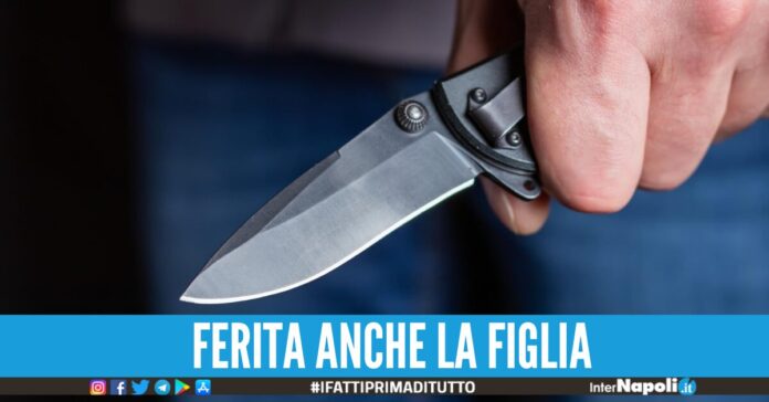 donna accoltellata recale