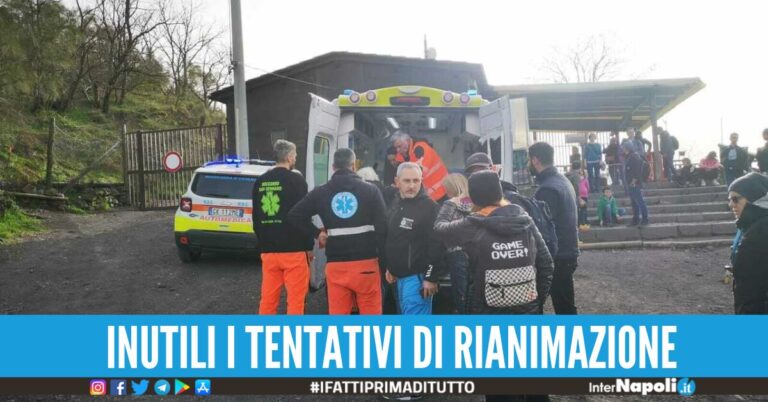 turista muore sul vesuvio