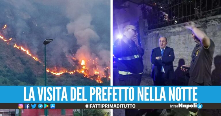 Incendio sulla collina dei Camaldoli, il prefetto di Napoli: “La situazione migliora”