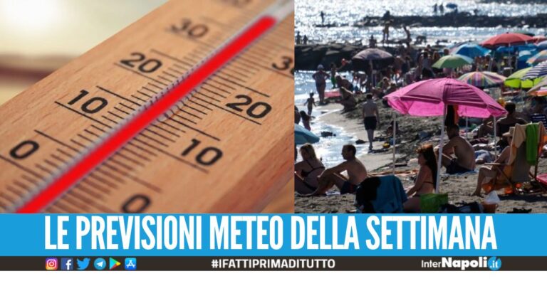 Torna l'afa dopo la breve pausa dell'estate, 37 gradi in Campania