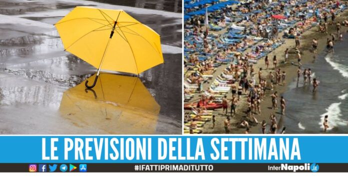 Il meteo spacca in due l'Italia tra piogge e sole, l'estate entra in pausa