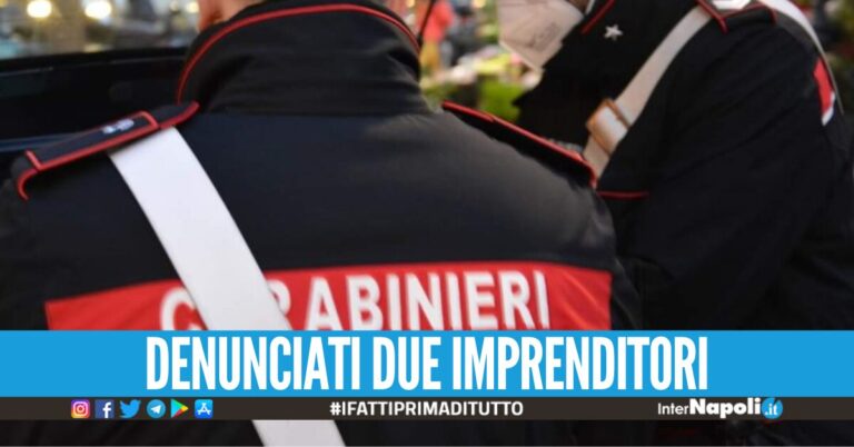 Lavoratori in nero, sequestrate due aziende nel Napoletano: sanzioni per 100mila euro