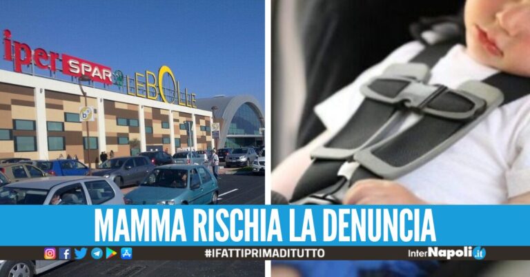 Paura a Eboli, va al centro commerciale e lascia il figlio di 2 anni in auto sotto il sole