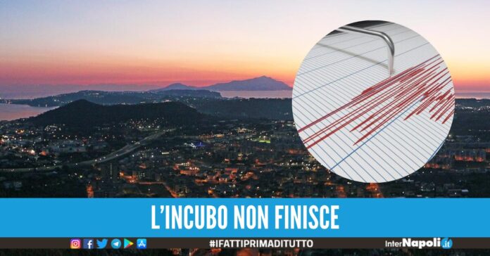 Una nuova scossa di terremoto (stavolta di magnitudo 3.2) è stata registrata alle 2:18 di notte nell'area dei Campi Flegrei.