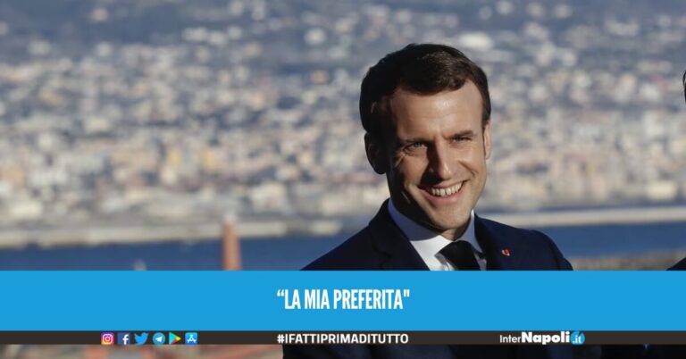 Macron elogia Napoli: “il napoletano è una lingua incredibile”