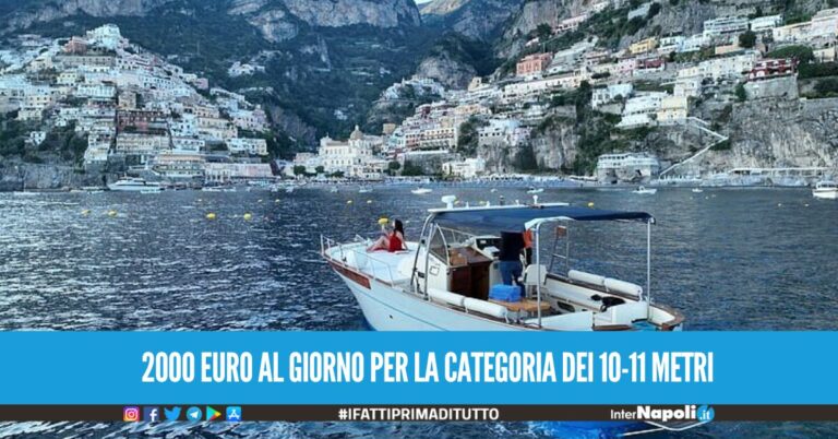 2000 euro al giorno per la categoria dei 10-11 metri