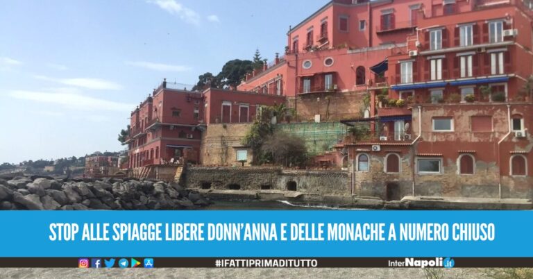 STOP ALle spiagge libere Donn’Anna e delle Monache A NUMERO CHIUSO