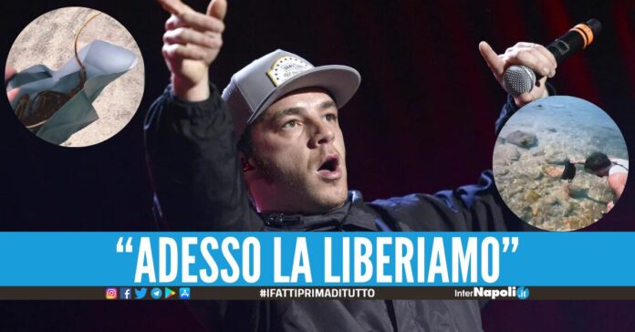 Salmo libera un'aragosta