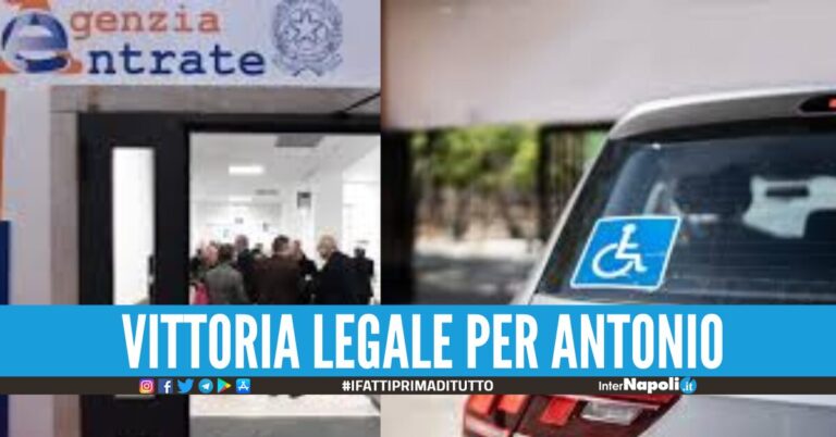 Un 52enne di Pozzuoli, affetto da disabilità e malato di tumore racconta del suo contenzioso con l’Agenzia delle Entrate. Vince il ricorso.