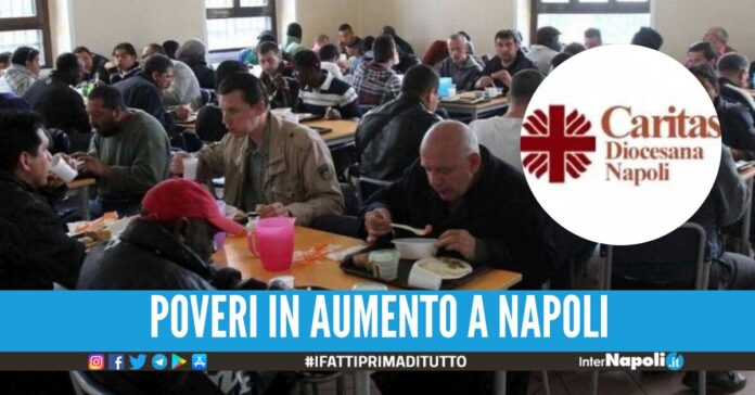 Aumentano i poveri e il numero dei senza fissa dimora. Questa è l'allarme sulla base degli ultimi dati raccolti dalla Caritas di Napoli.