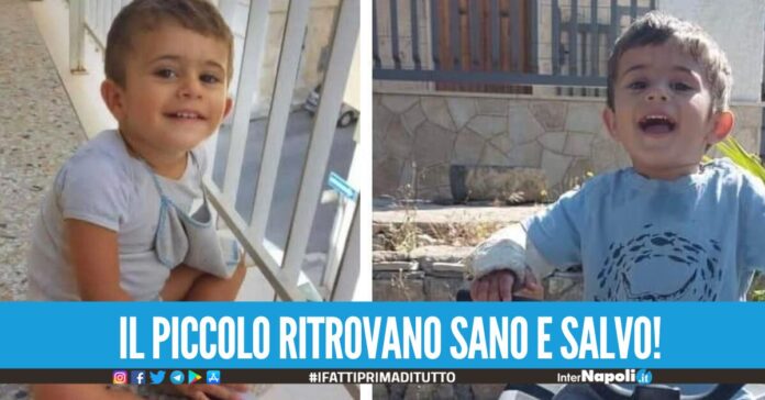 Lacrime ma di gioia, ritrovato sano e salvo il piccolo Domenico Gallo