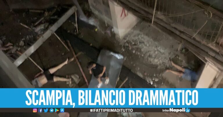 Crollo nella Vela a Scampia, il bilancio si aggrava: 2 morti e 13 feriti tra cui anche bimbi