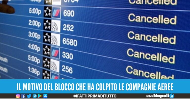CrowdStrike voli cancellati