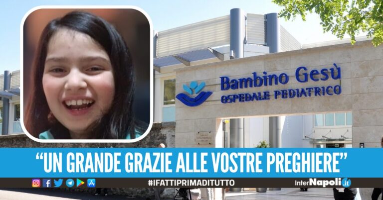 Caivano riabbraccia Francesca Orefice, la piccola è tornata a casa dopo l’operazione al cuore