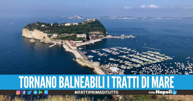 Buone notizie dopo le analisi Arpac, torna balneabile il mare a Capo Posillipo e Pietrarsa