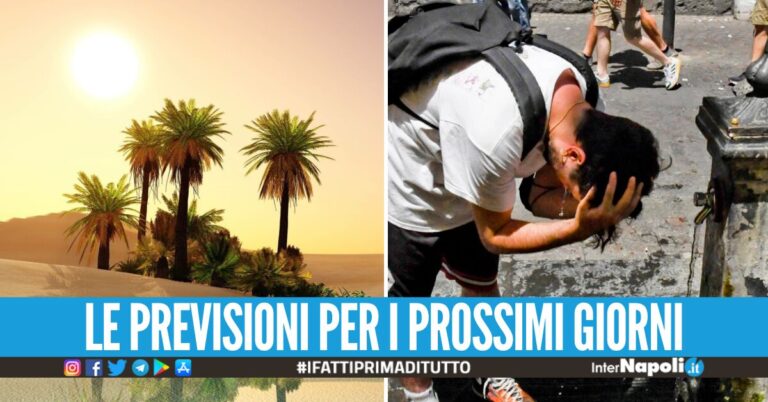 Napoli si sveglia con la pioggia ma è “un’oasi nel deserto”: da domani tornano caldo e sole