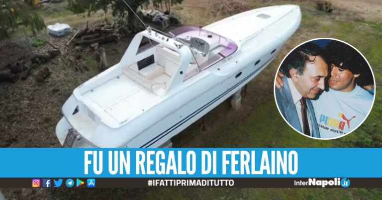 Ritrovata la barca di Maradona “Dalmin”, la scoperta in un vigneto nel Casertano