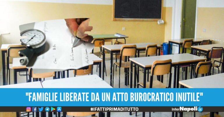 certificato medico scuole campania