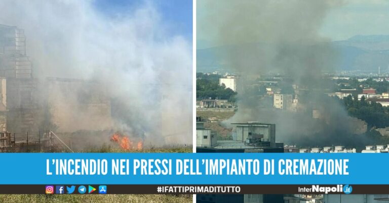 incendio cimitero poggioreale