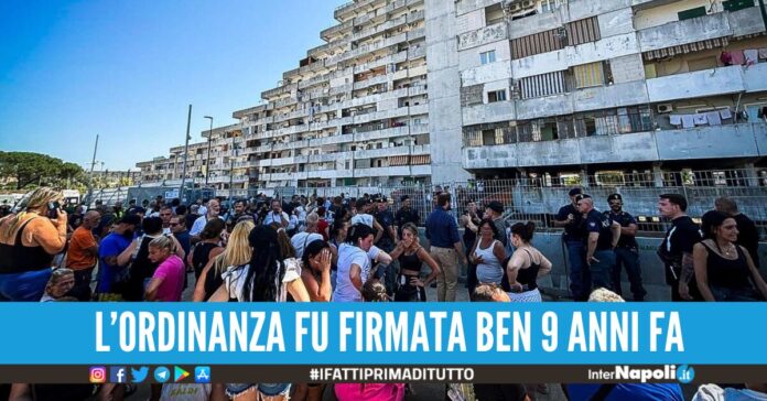 vela celeste scampia sgombero