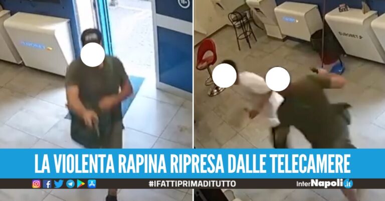 Rapina nell’Eurobet a Ercolano, uomo armato aggredisce il titolare
