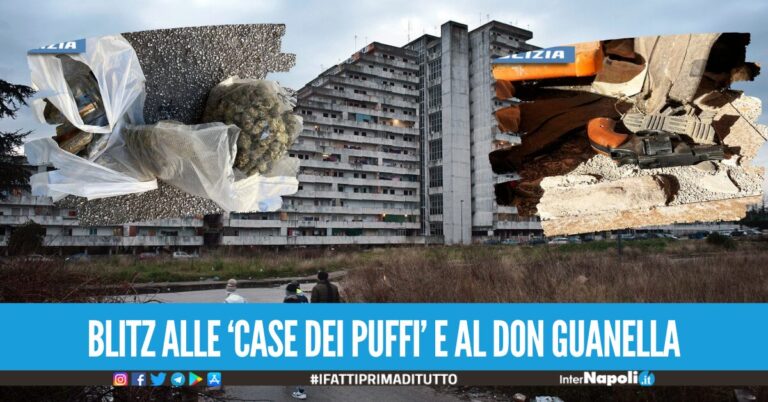 Scampia come negli anni bui di Gomorra, sotto sequestro armi e droga