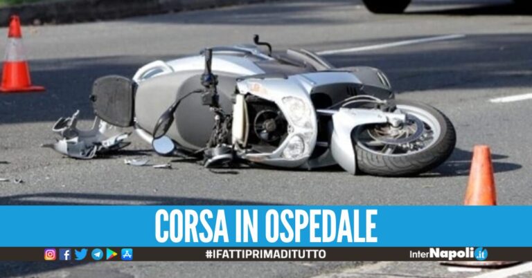 Incidente auto-scooter a Villaricca, giovane donna ricoverata in prognosi riservata