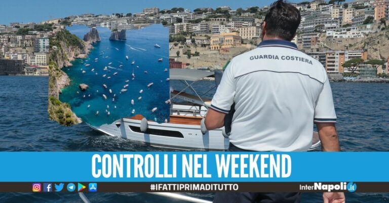 Traffico di barche nel Golfo di Napoli, multate 616 persone