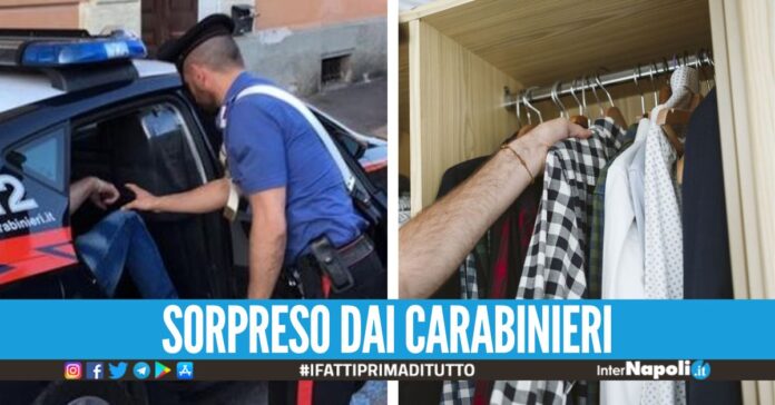 Qualiano. Si cambia i vestiti per sfuggire ai carabinieri poi li minaccia col coltello, arrestato