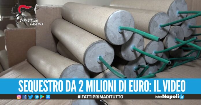 Sequestrati 135mila ordigni: 4 arresti tra Napoli e Caserta