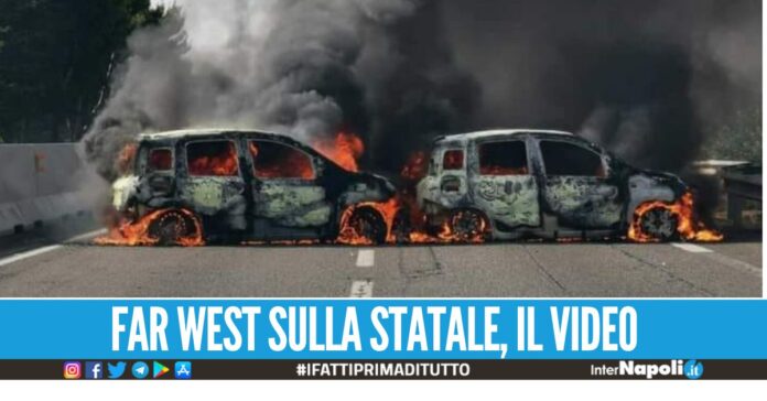 Assalto a portavalori in Puglia, raffica di colpi d'arma da fuoco e auto bruciate